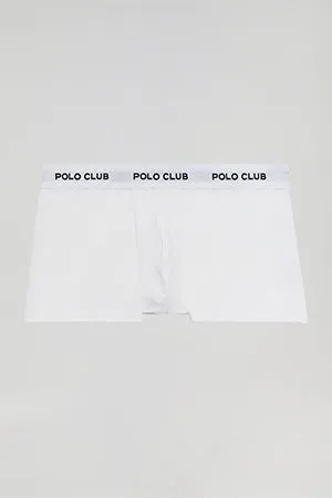 Boxer blanco con logotipo Polo Club