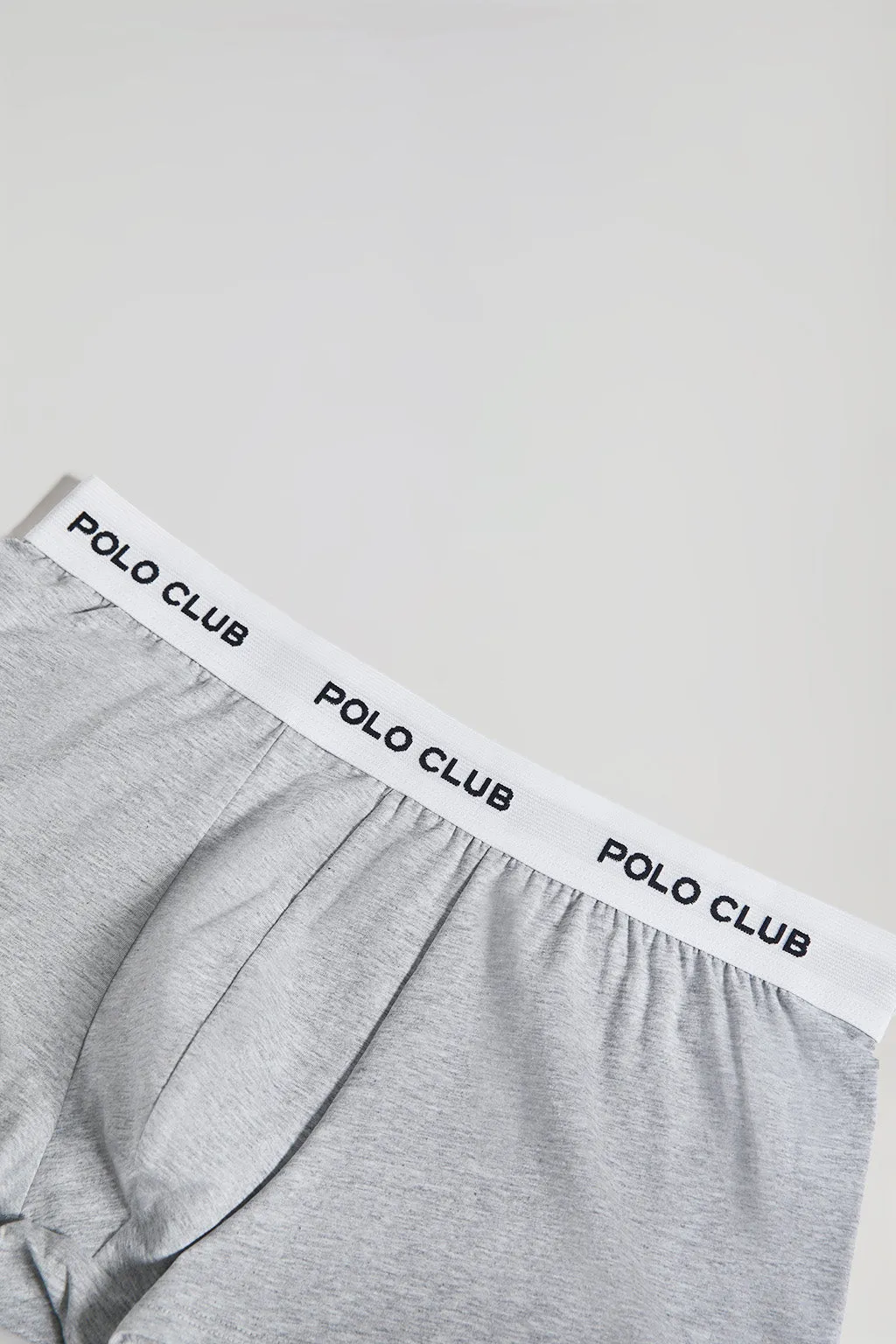 Boxer gris con logotipo Polo Club