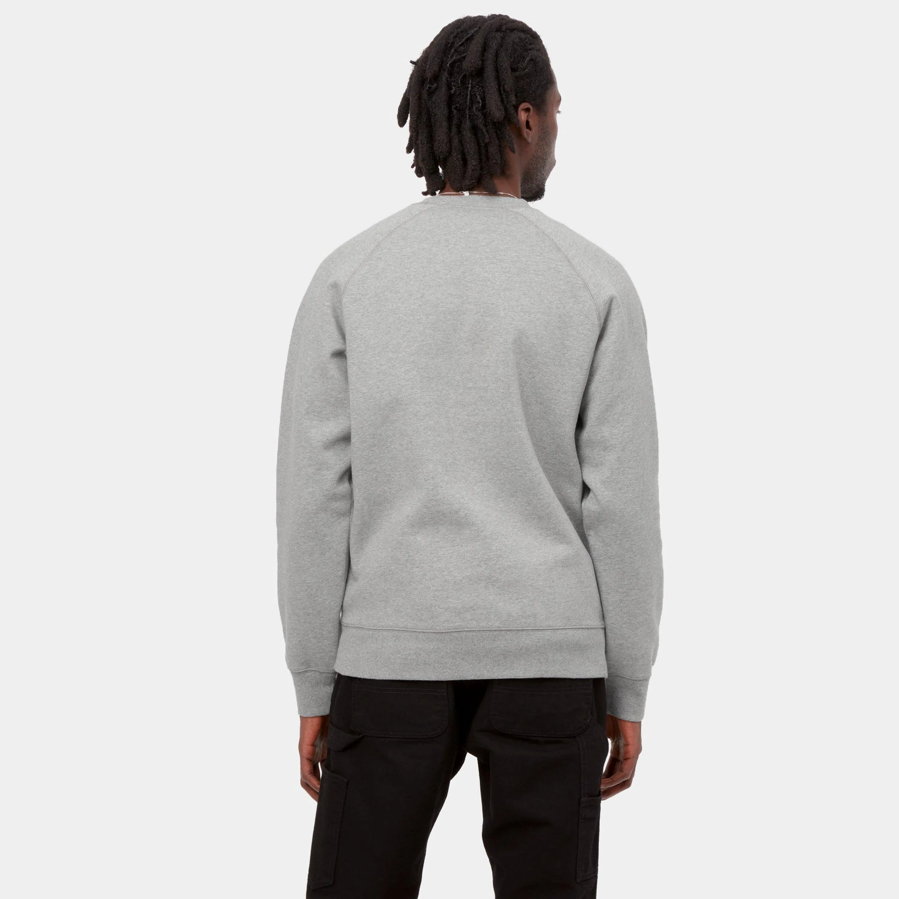 Carhartt Chase Sweat Grey Heather / Gold