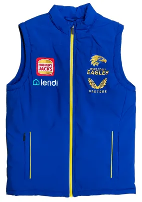 Castore West Coast Eagles Mens Travel Gilet 2022 <br> TM0483