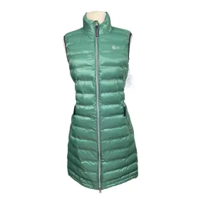 Cavallo 'Frida' Long Sleeveless Waistcoat in Sea Green - Women's 10