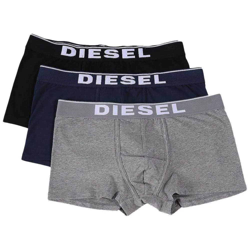 Diesel Navy / Black / Grey UMBX-DAMIEN  3 Pack Boxer Trunks