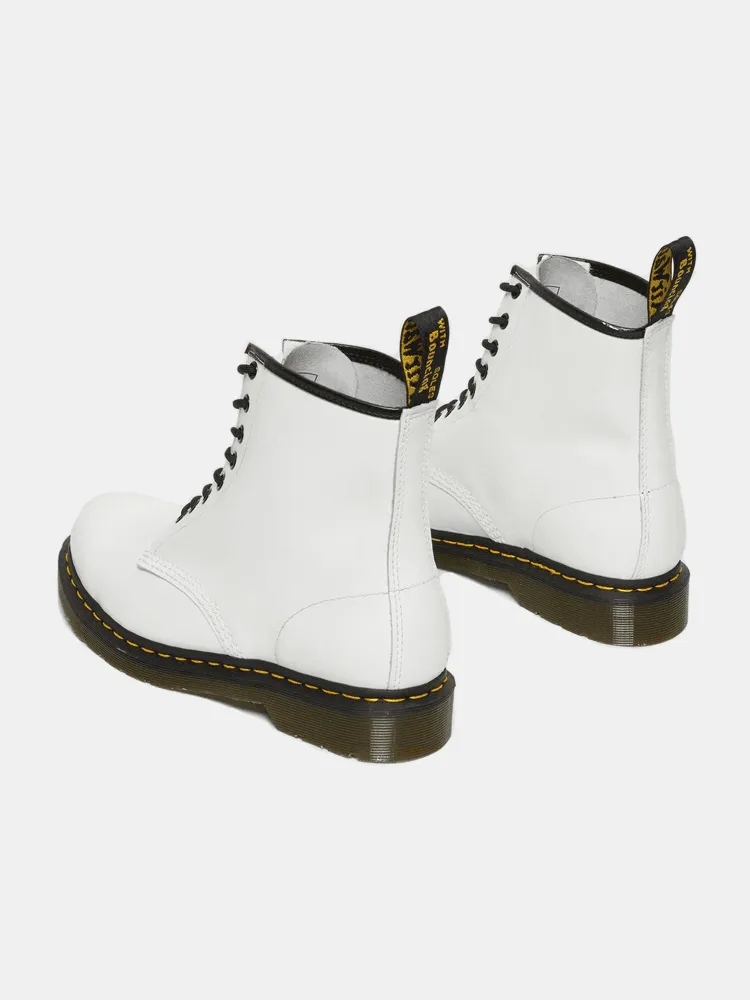 Dr Martens 1460 8Eye Boot - White Smooth