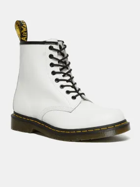 Dr Martens 1460 8Eye Boot - White Smooth