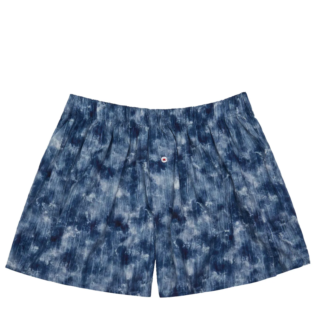 Druthers Shibori Clouds Boxer Indigo