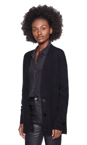 Elder Cashmere Cardigan - Black