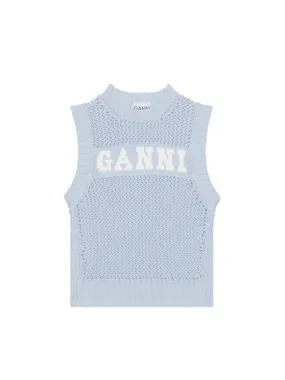 Ganni Cotton Rope Vest K2100