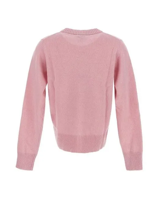 Ganni Graphic O-Neck Pullover Peach K1904