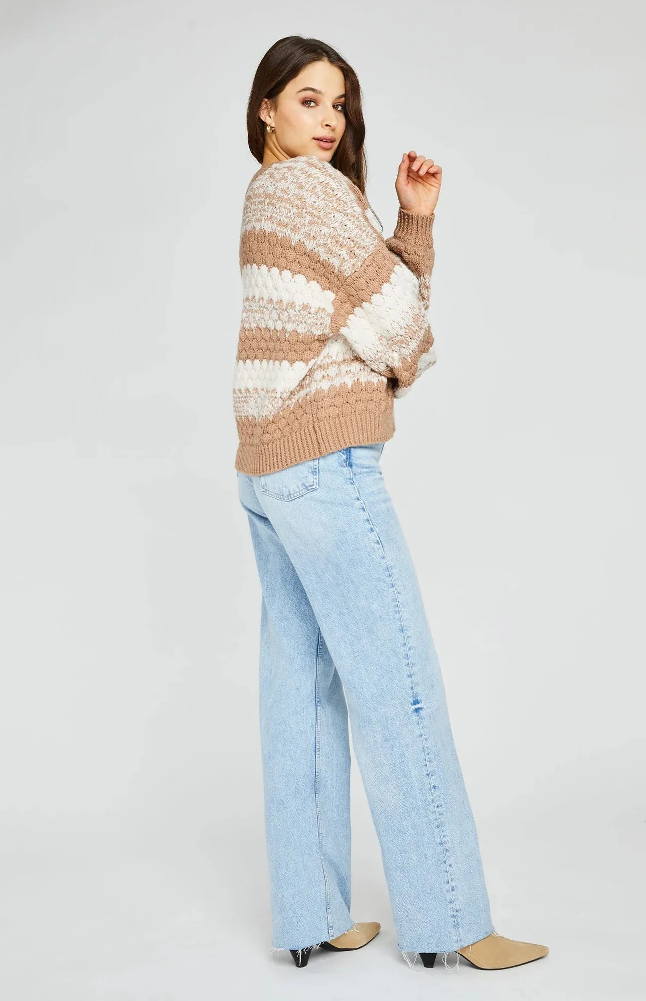 Gentle Fawn Cosmo Cardigan | Sand   Pistachio