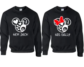 Her Jack His Sally Couple Matching Crewneck Sweater