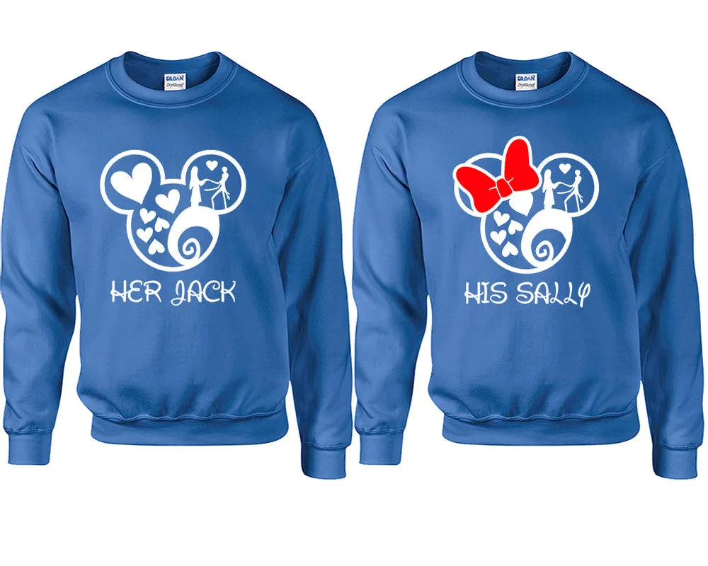 Her Jack His Sally Couple Matching Crewneck Sweater