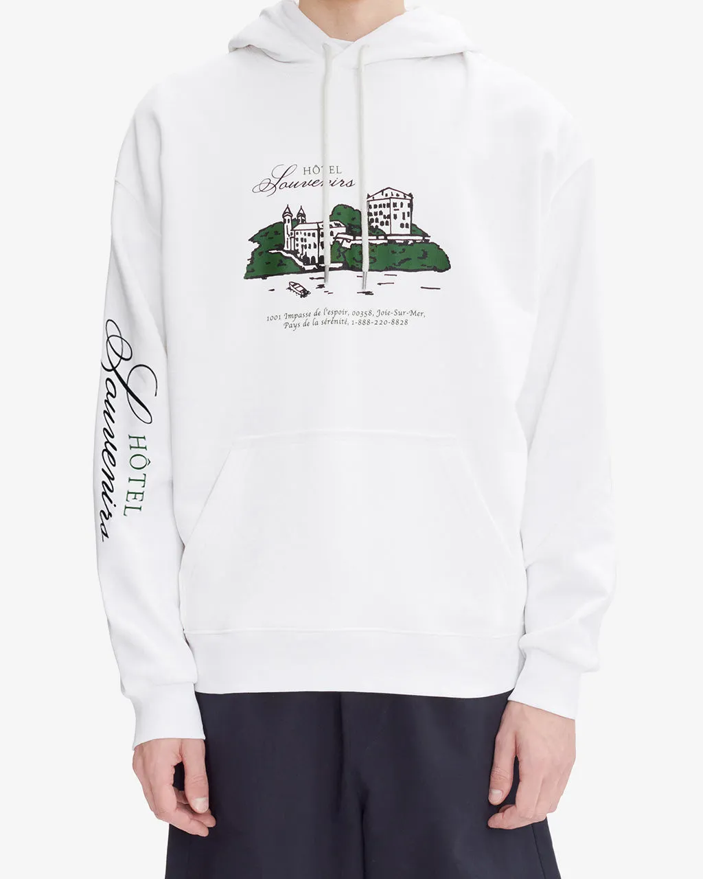 Hotel JJJJound Hoodie Blanc