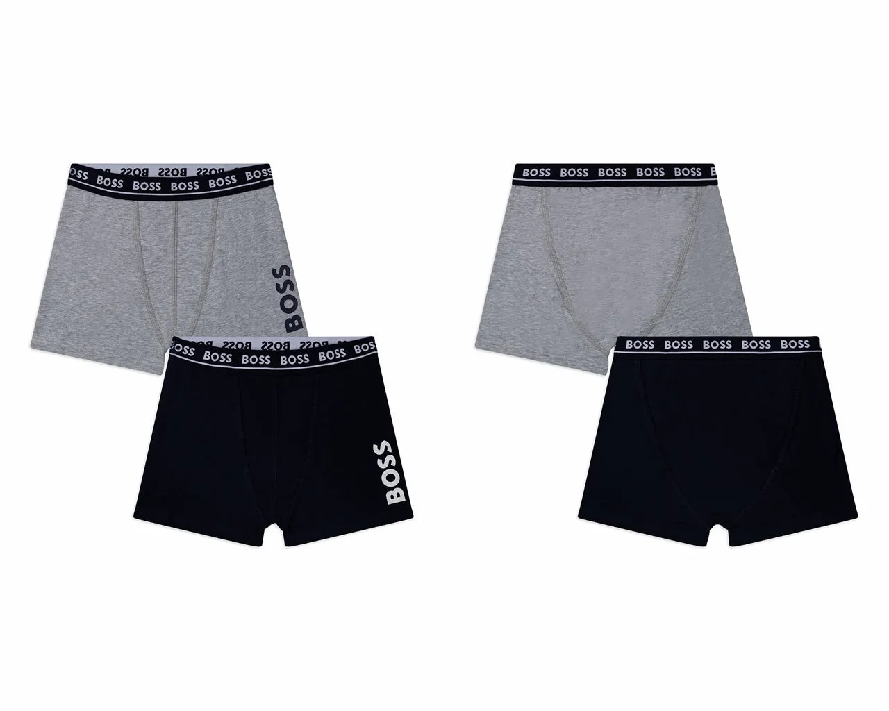 Hugo Boss Boy's J20328 849 Boxer Shorts Navy Grey