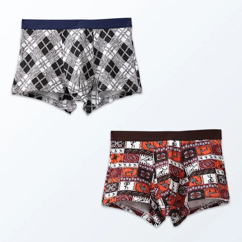 INSTOCK - Men's ice silk wide-brimmed slim fit trendy boxers