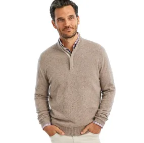 Johnnie O 1/4 Zip Donegal Sweater - Truffle