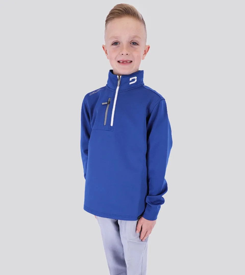 KIDS ULTRA BLEND 1/4 ZIP BLUE