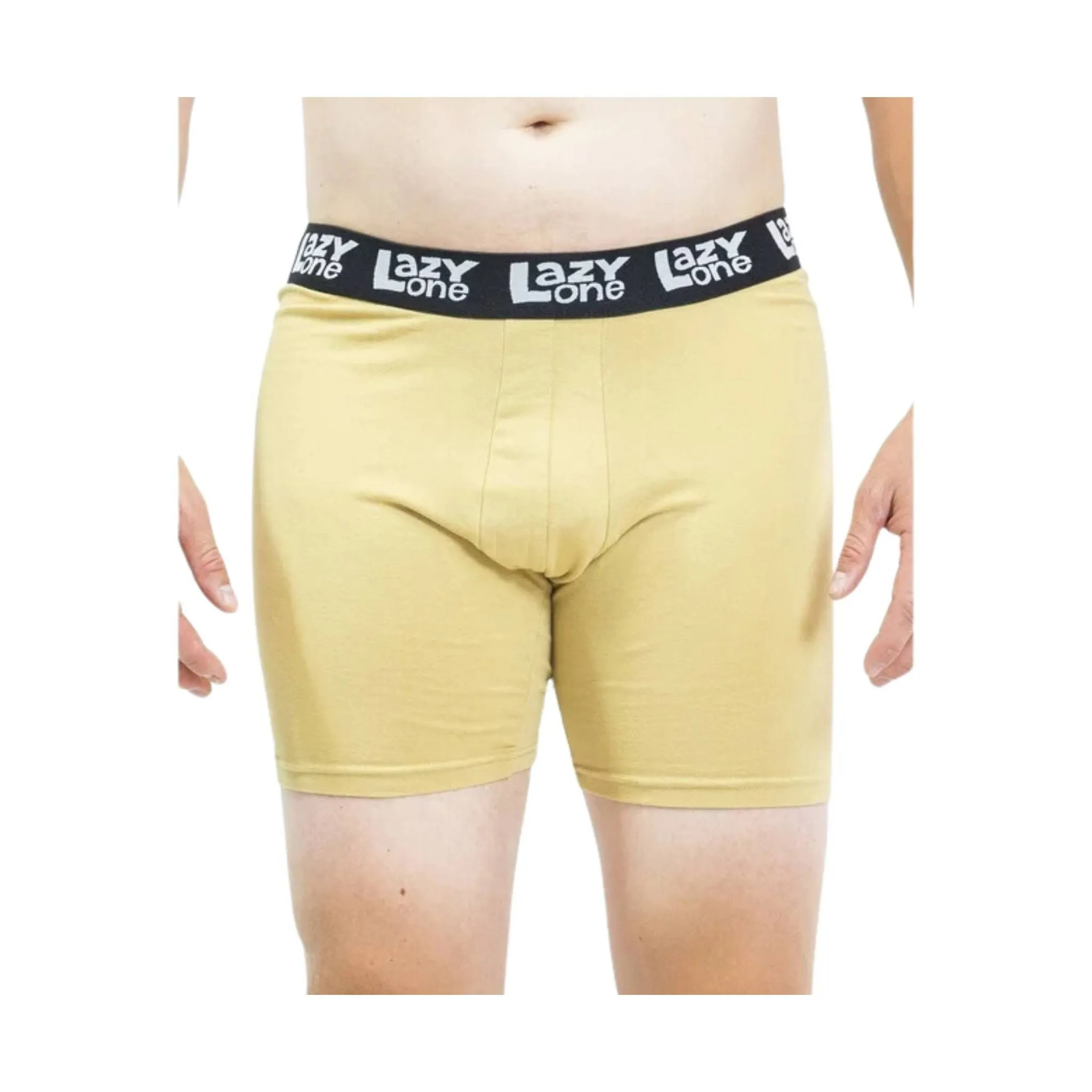 Lazy One Men's Bat Moose Boxer Briefs - Black/Yellow