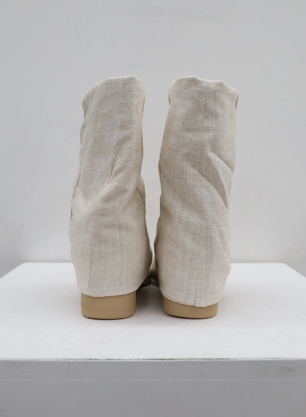 Linen Mid-Calf Boots CU21