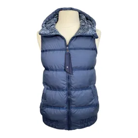 Lululemon 'Chilly Chill' Puffy Vest in Navy w/White Pattern - Women's 6