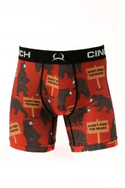 MEN'S Cinch BUCKING BRONC PRINT 6 BOXER BRIEF