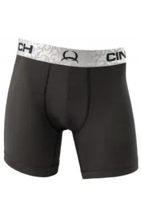 MEN'S Cinch SOLID BLACK 6 BOXER BRIEFS