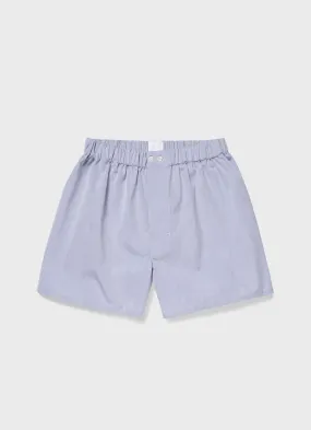 Men's Sea Island Cotton Boxer Short in Light Blue