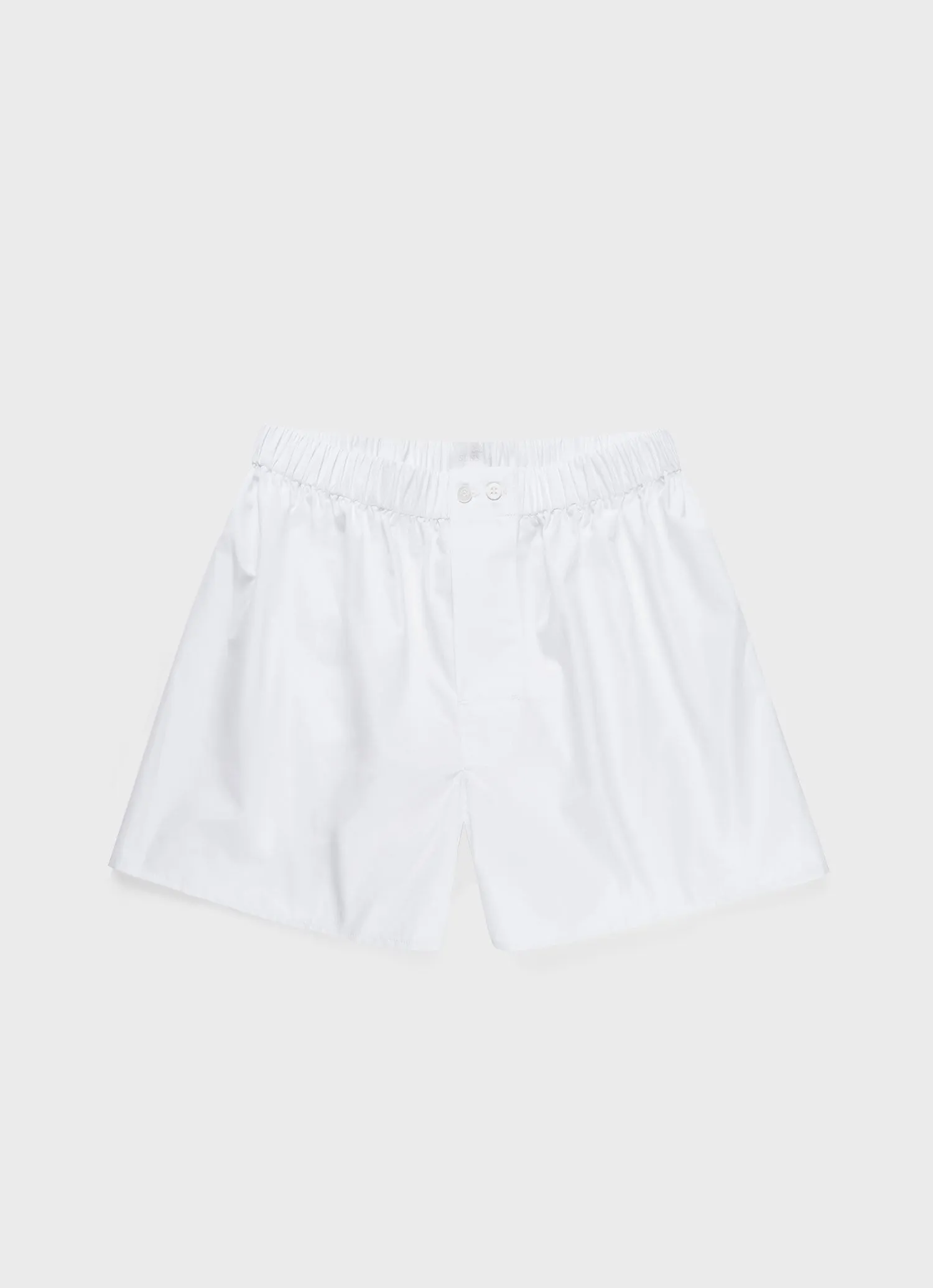 Men's Sea Island Cotton Boxer Short in White