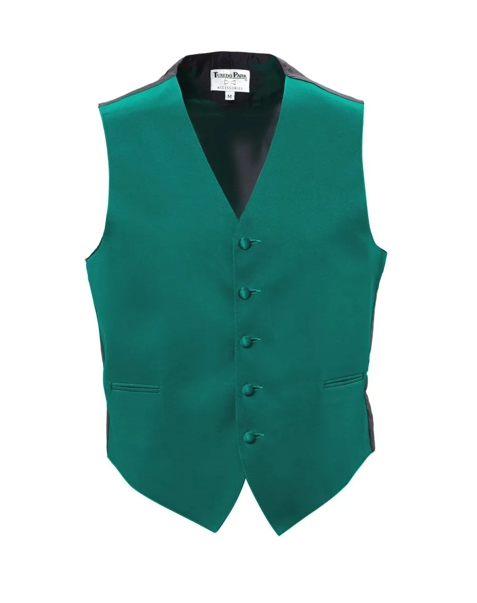 Men's Tuxedo Vest Fullback with Bow Tie - Bold Colors