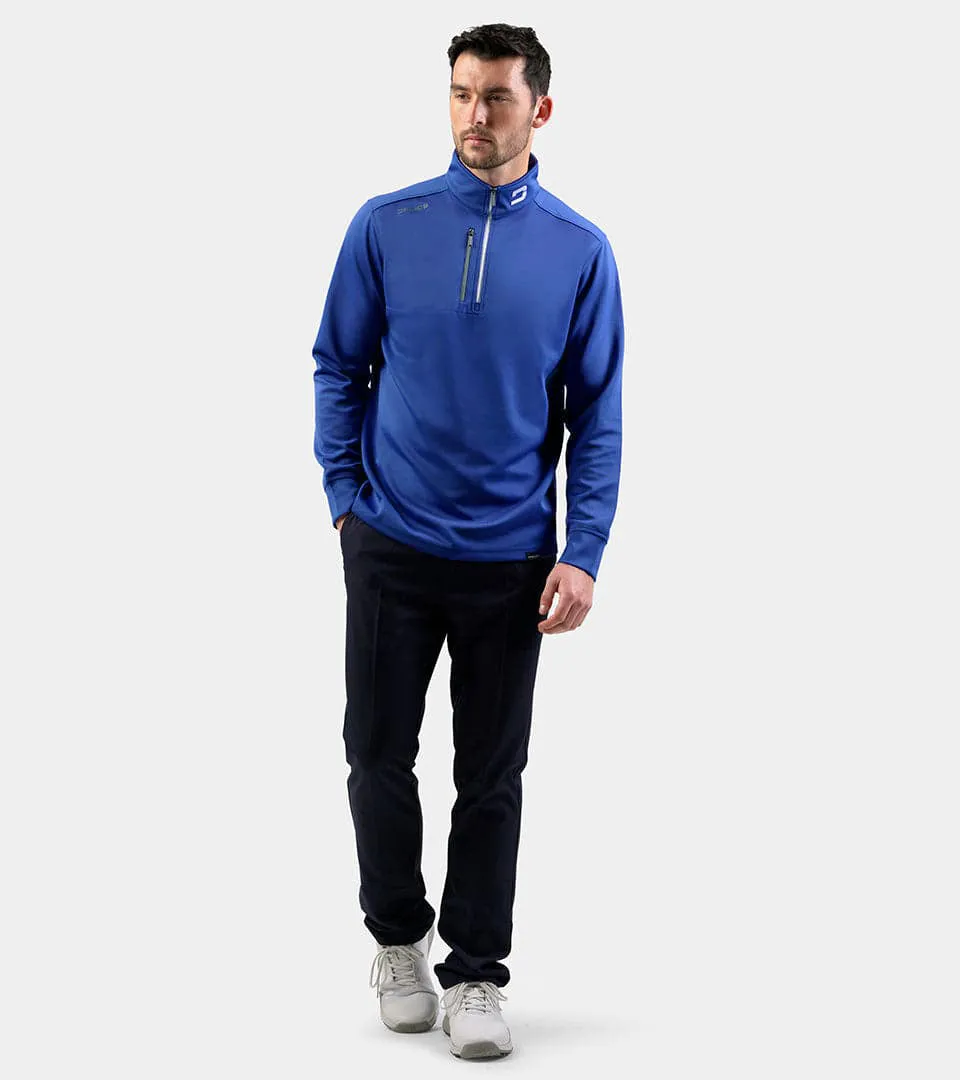 MEN'S ULTRA BLEND GOLF MIDLAYER 1/4 ZIP - BLUE