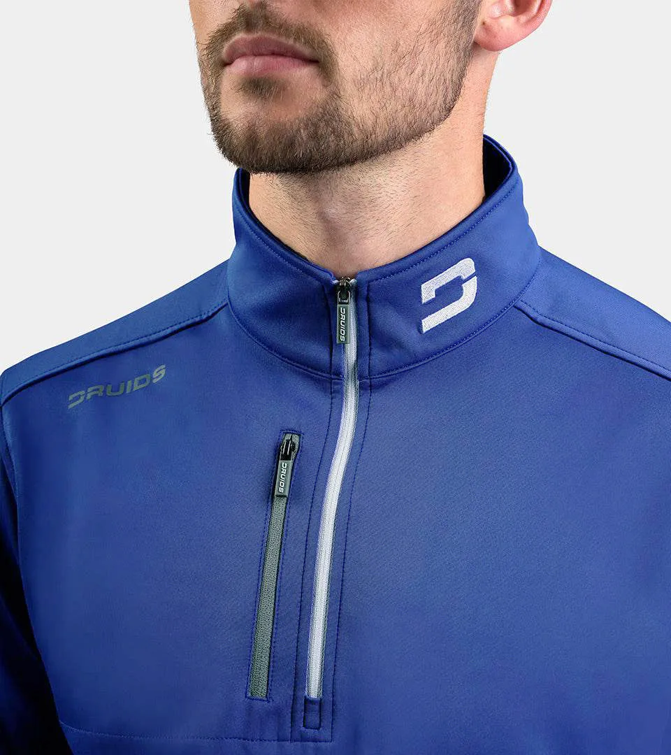 MEN'S ULTRA BLEND GOLF MIDLAYER 1/4 ZIP - BLUE