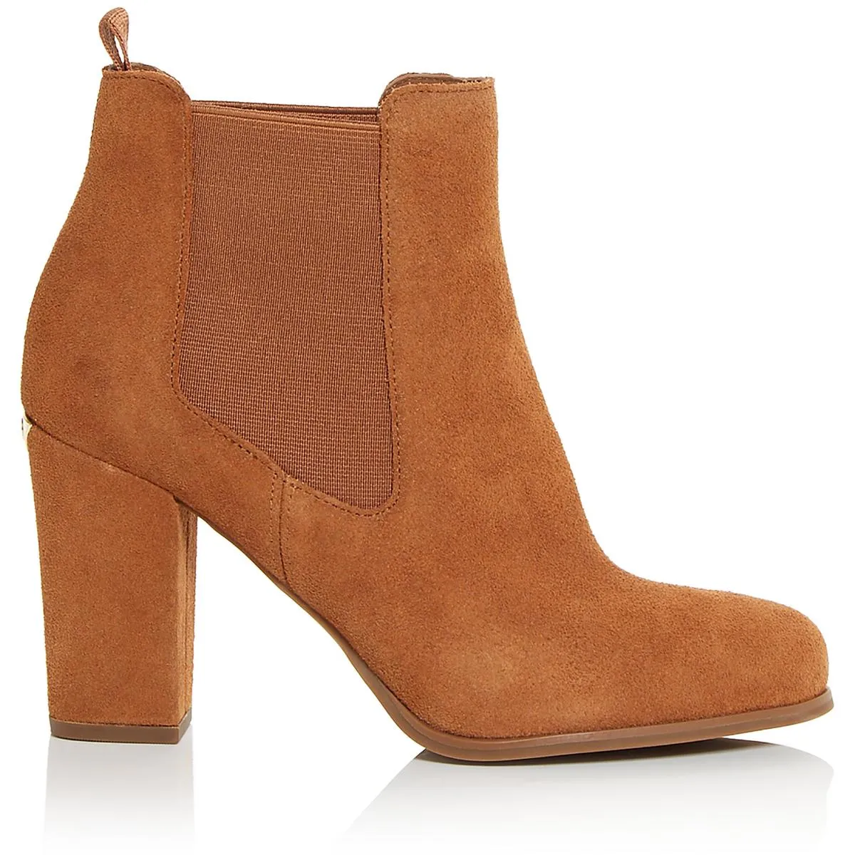 MICHAEL Michael Kors Womens Lottie Bootie Suede Almond Toe Ankle Boots