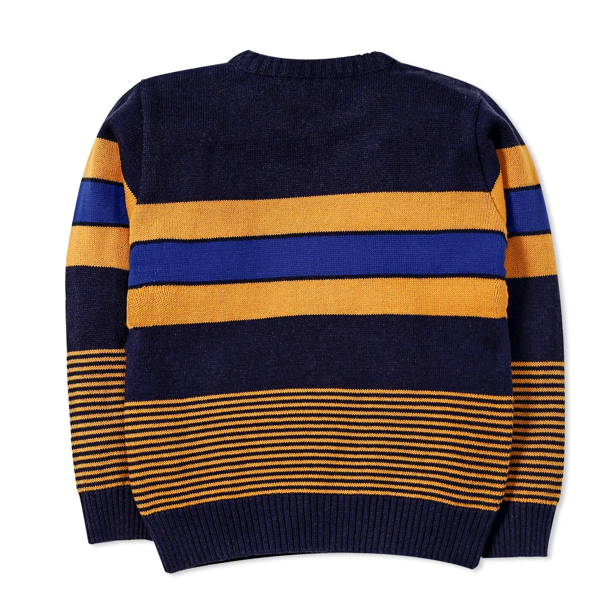 Navy & Yellow Stripe Sweater