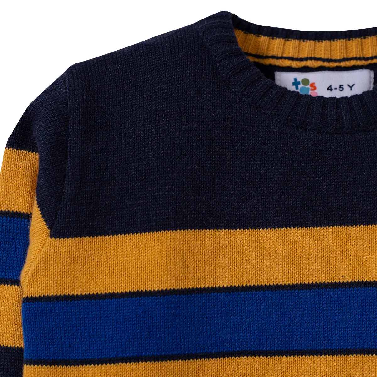 Navy & Yellow Stripe Sweater