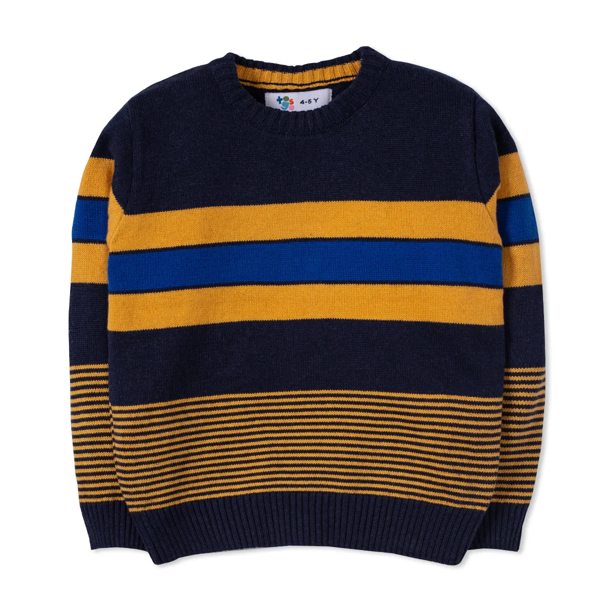 Navy & Yellow Stripe Sweater