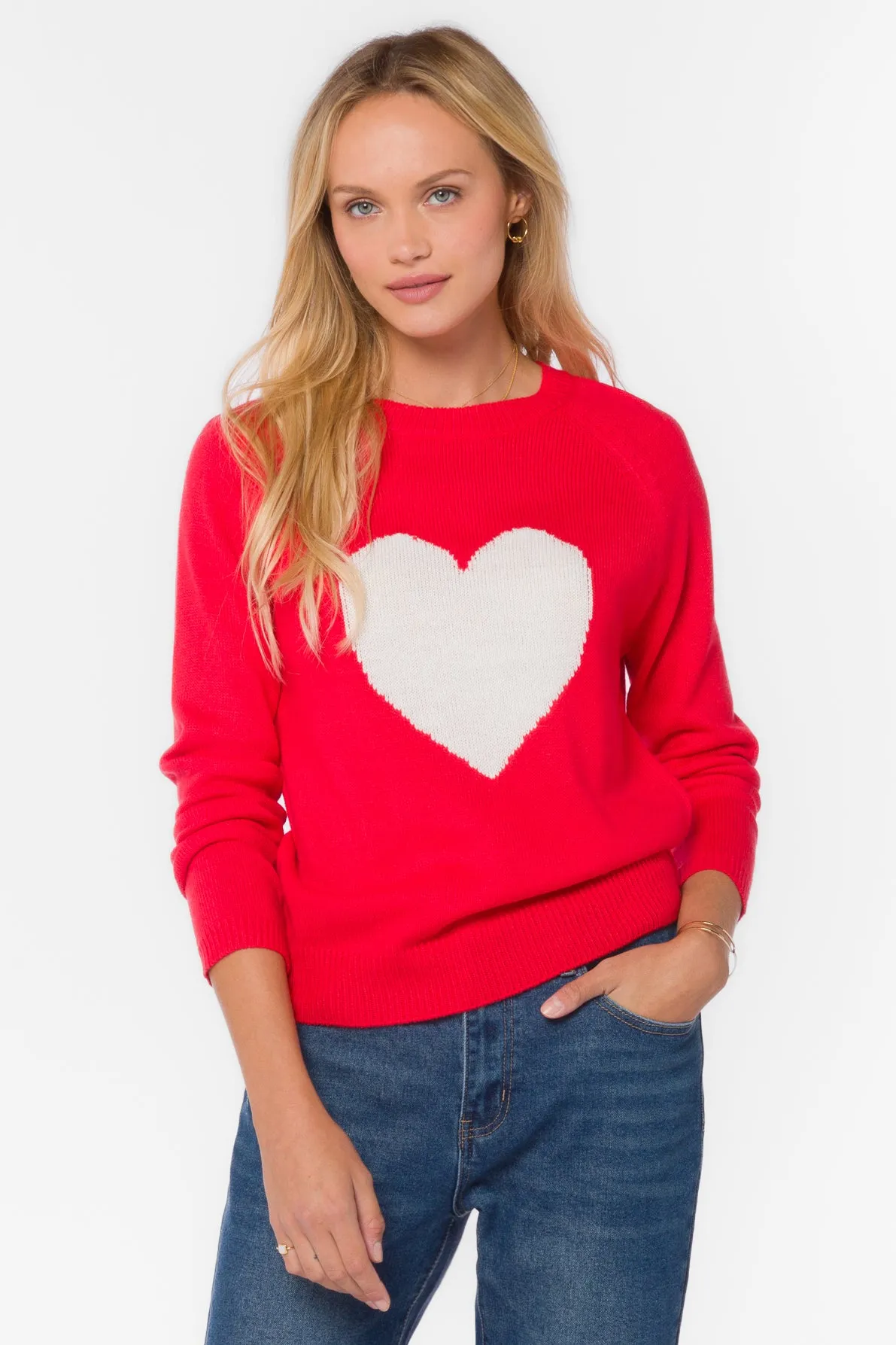 Nena Red Heart Sweater