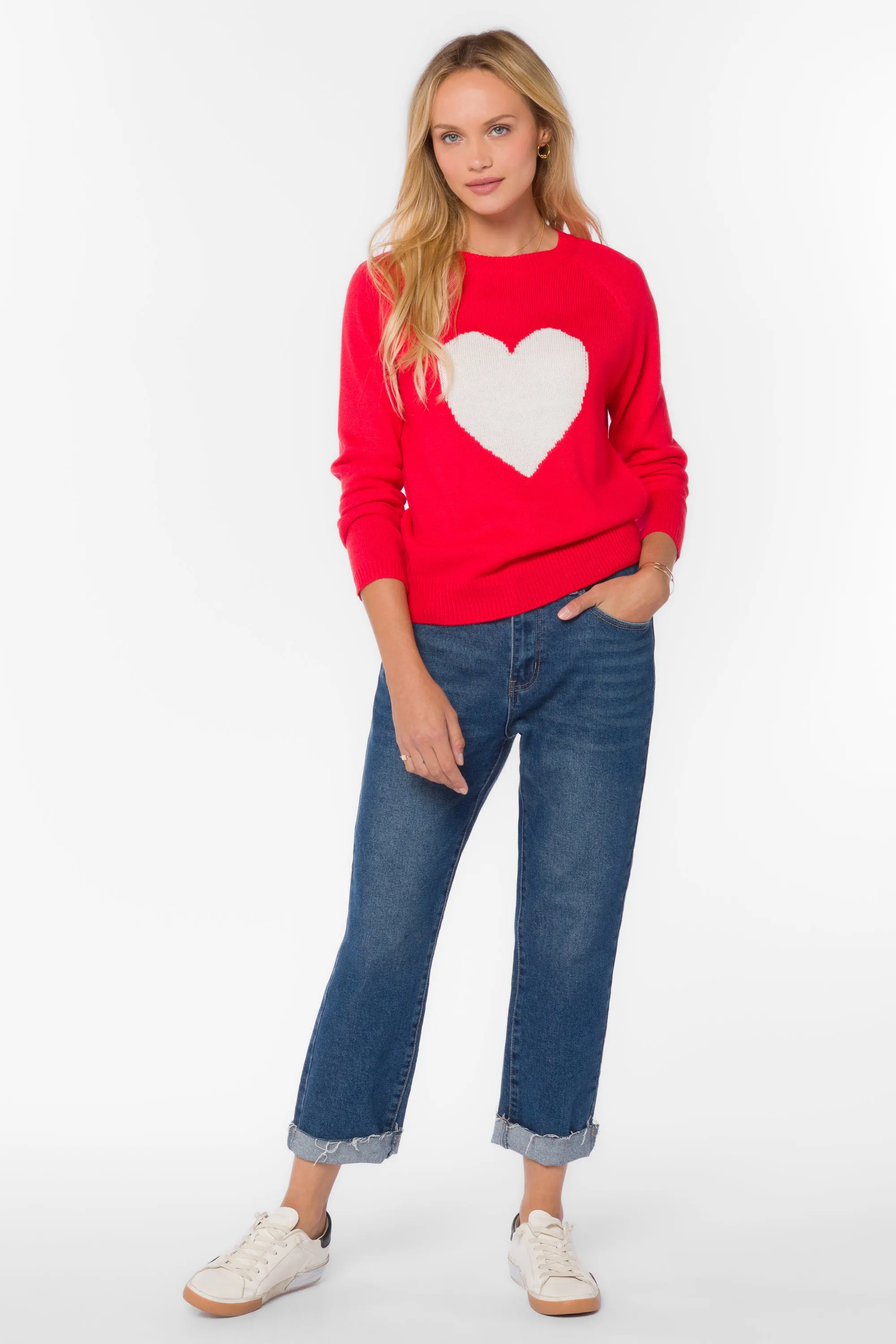 Nena Red Heart Sweater