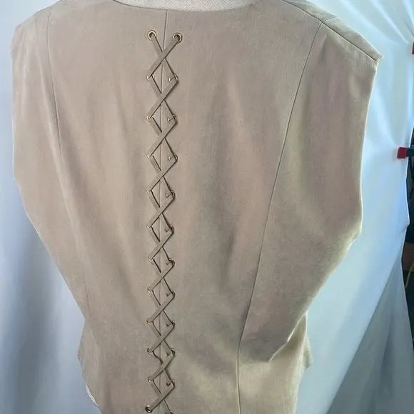 St.JohnTan Lace Back Vest