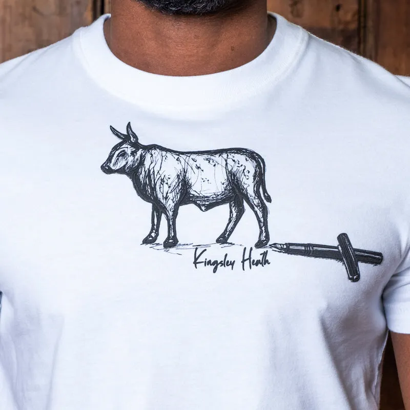 Nguni Outline Rivet V-Neck Tee Midnight