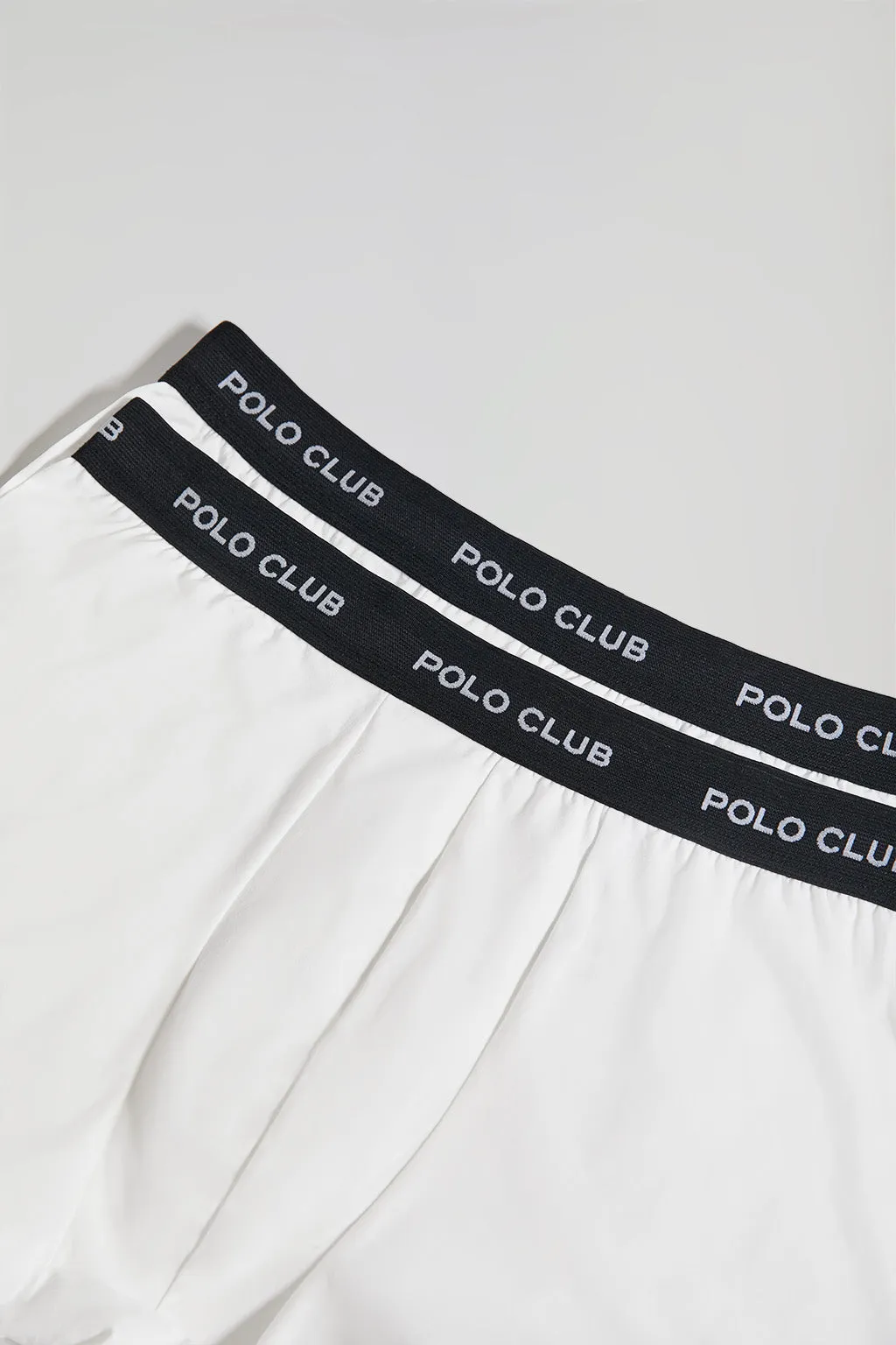 Pack de dos boxers blancos con logotipo Polo Club