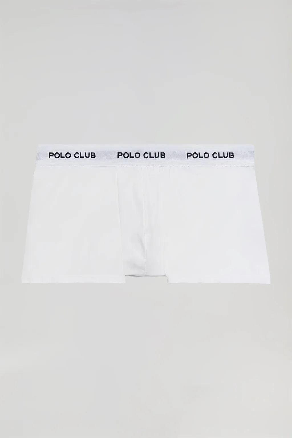 Pack de tres boxers blancos con logotipo Polo Club