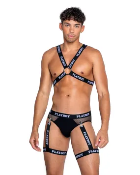 Playboy Mens Dark Room Suspender Set - BOTTOM