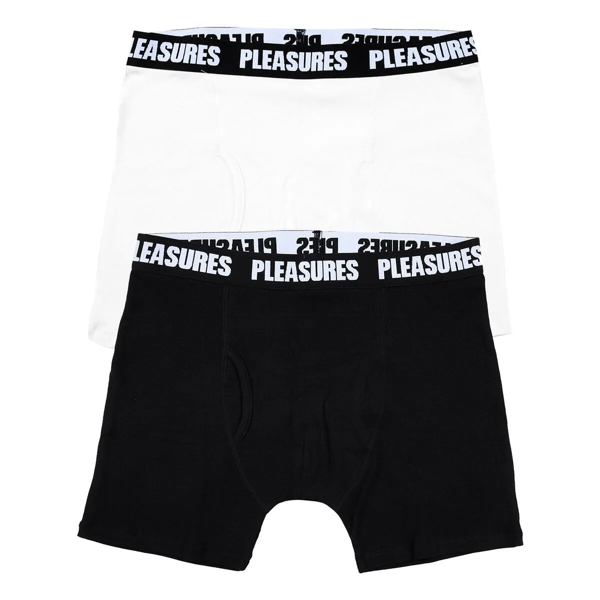 Pleasures 2 Pack Boxer Briefs - Black & White