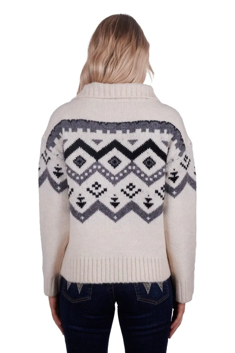 Pure Western Jumper Womens Mora Knitted