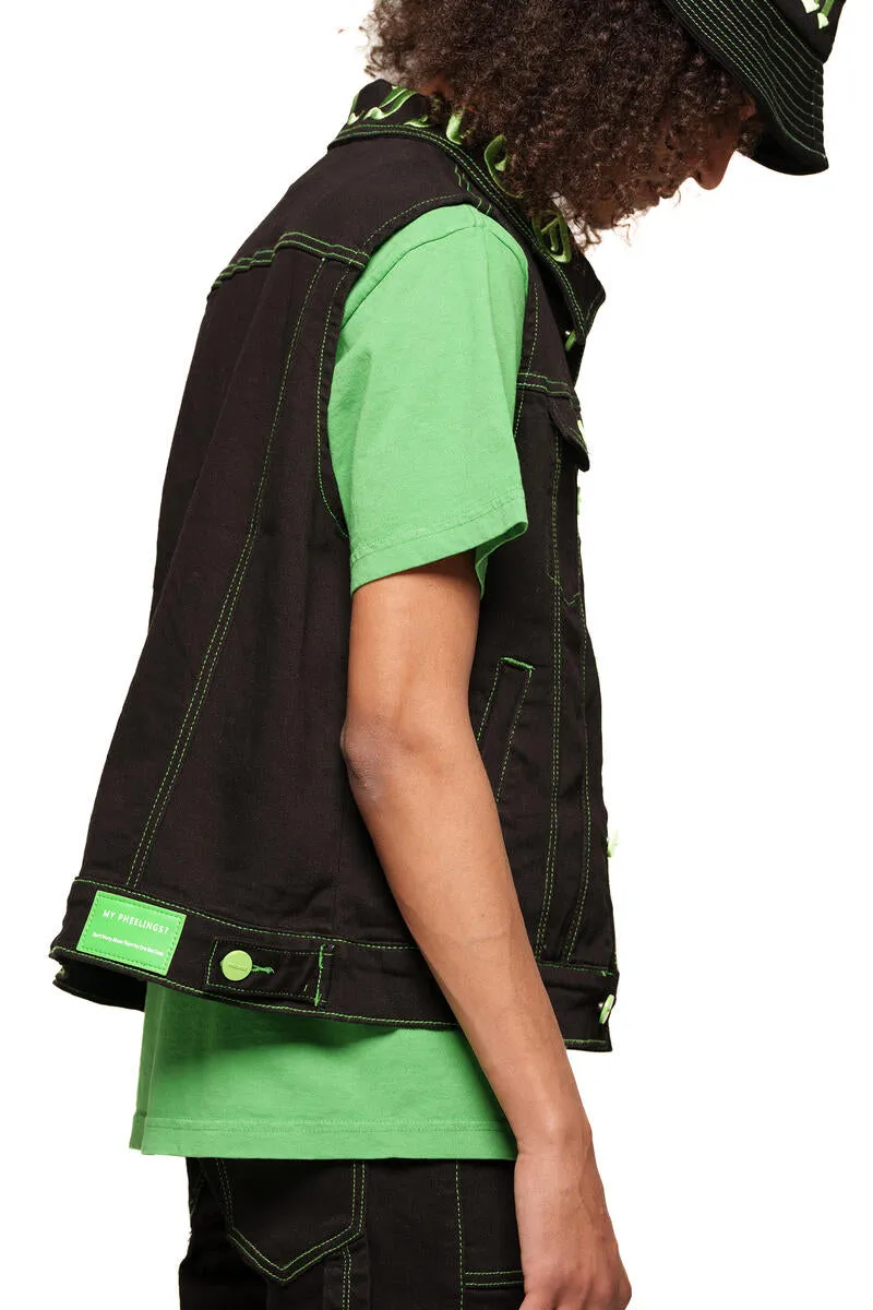 PHEELINGS DEFYING ODDS VEST (LIME GREEN/ BLACK)