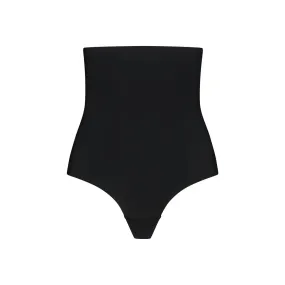 Sculpting High Waist Thong - Black