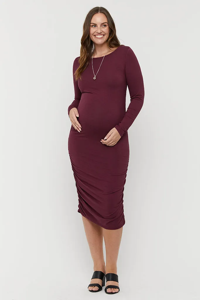 Selena Dress - Burgundy