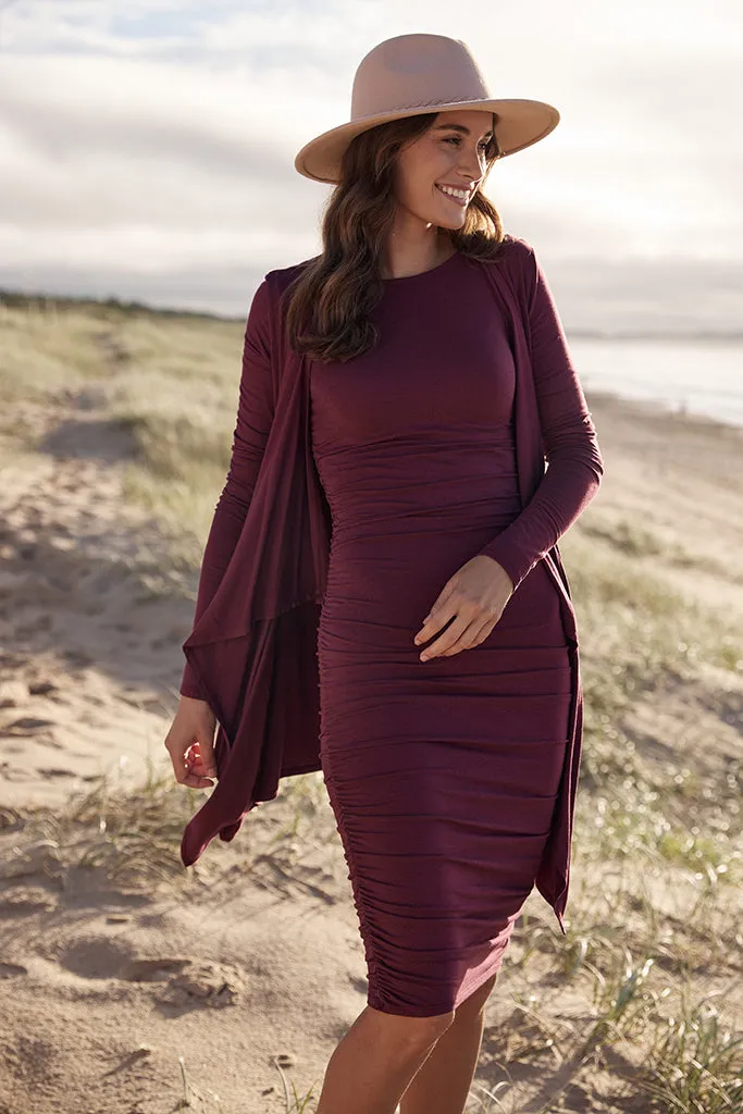 Selena Dress - Burgundy