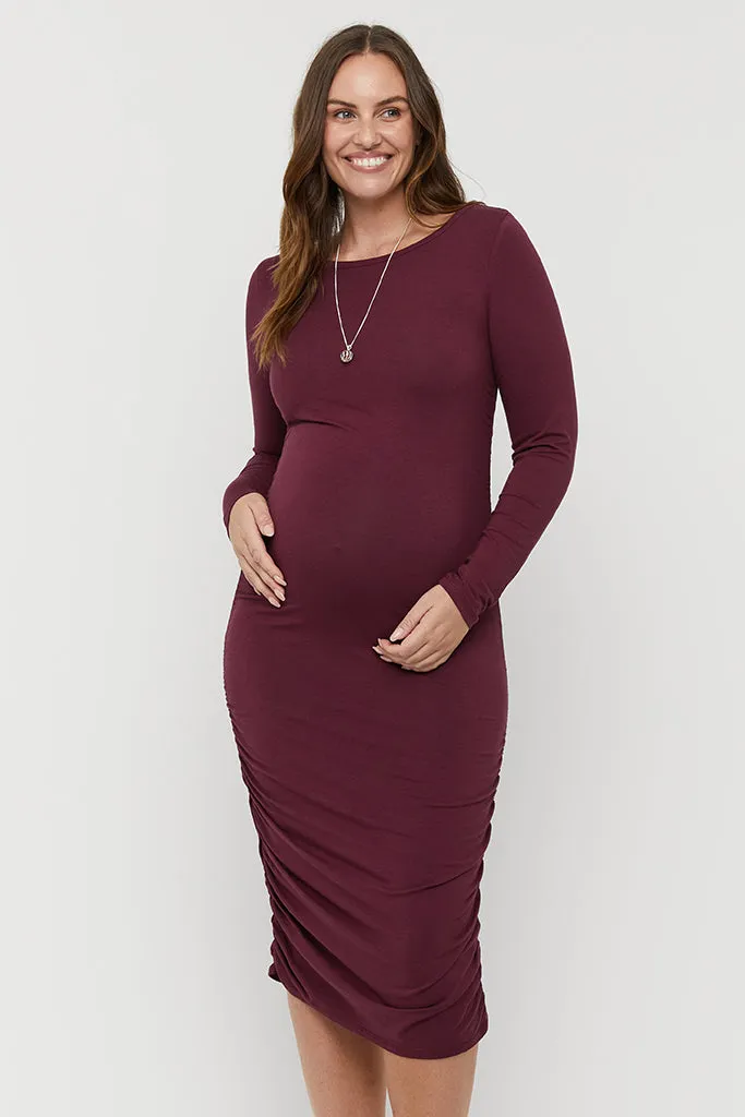 Selena Dress - Burgundy