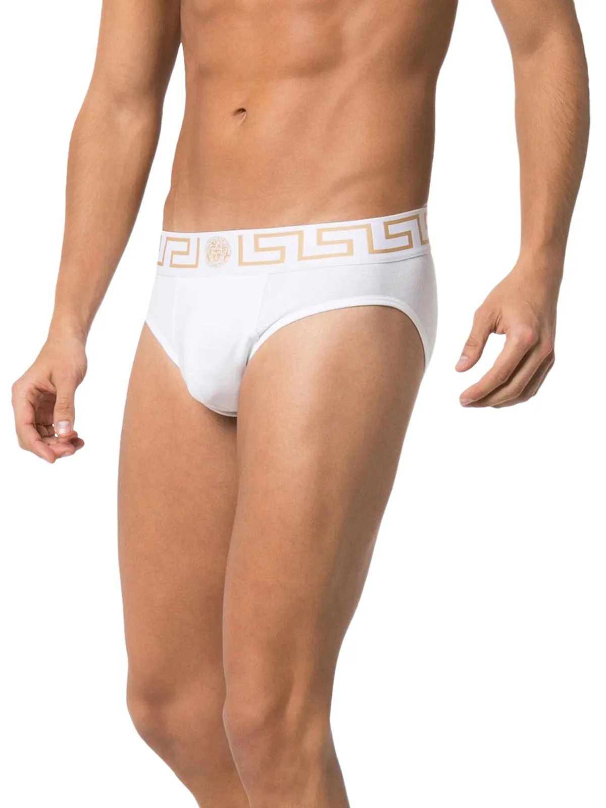 SET OF TWO BRIEFS WITH GREEK BORDER