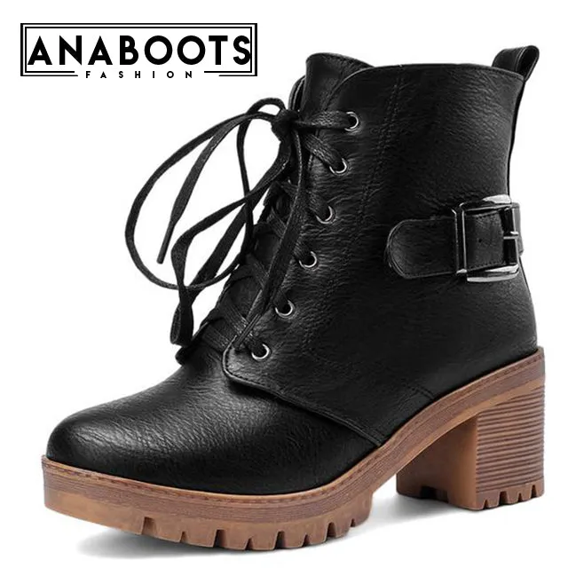 shoelaces winter boots woman ankle martin boots